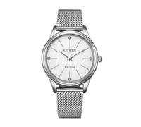 Citizen Montre EM1220-82A Eco-Drive acier inoxydable bracelet milanais 34 mm 5 ATM femme