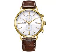 Citizen Montre chronographe homme Eco-Drive CA7062-15A 42 mm Quartz Verre saphir Or étanche 50 m