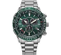 Citizen Montre Homme Chronographe Promaster Sky CB5004-59W Eco-Drive radiopilotée 45mm Vert
