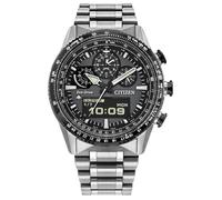 Citizen JV2006-55H Promaster Skyhawk Montre pour homme en acier inoxydable solaire Gris argenté