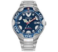 Citizen Men's Eco-Drive Promaster Sea Orca Silver Stainless Steel Watch, ISO Compliant, Blue Dial (Model: BN0231-52L)
