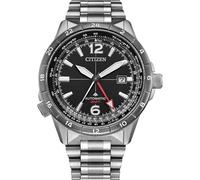 Citizen Montre homme automatique NB6046-59E Argent acier inoxydable 44 mm 20 bar Verre saphir