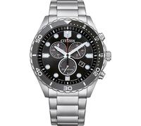 Citizen Montre Argent Chronographe Hommes Of Sporty Aqua AT2568-82E