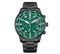 CITIZEN Montre Aviator Chrono verte et noire pour homme - Réf. CA0885-54X