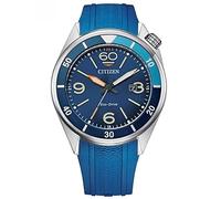 Citizen Montre AW1719-18L Homme Bleu Acier Inoxydable 44 mm 100 Mètres Bleu Caoutchouc Boucle