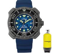 Citizen- Montre Hommes - Eco-Drive - Analogique - Bracelet Caoutchouc Bleu - BN0227-09L