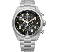 Citizen - Montre Hommes - Eco-Drive - Chronographe - Bracelet Titane Argent - AT2480-81E