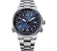 Citizen Montre Pilot SuperTitane CB0230-81L Bleu - Eco-Drive Radiocommandée 20 ATM 42,5 mm