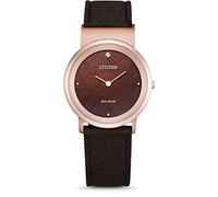 Citizen Montre pour Femme Analogique Eco-Drive avec Un Bracelet en Cuir