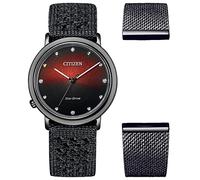 Citizen Montre pour Femme Analogique Eco-Drive avec Un Bracelet en Tissu L Ambiluna Collection