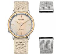 Citizen Montre pour Femme Analogique Eco-Drive avec Un Bracelet en Tissu L Ambiluna Collection