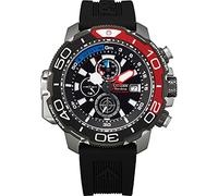 Citizen Montre pour Homme Chronographe Eco-Drive avec Un Bracelet en Caoutchouc Promaster Marine