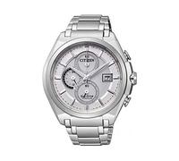 Citizen Montre pour Homme XL Super Titanium Chronographe Titane CA0350-51A, Blanc, Bracelet