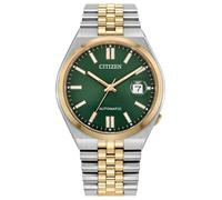 Citizen NK0024-54X TSUYOSA 60 Montre automatique pour homme en acier inoxydable bicolore Vert 40 mm