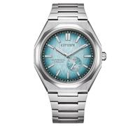 CITIZEN NK5020 Zenshin 60 Super Titanium Montre automatique etanche pour homme avec bracelet en titane et verre saphir, Bleu glacier, Moderne