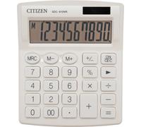 Citizen Office SDC-810NRWHE Calculatrice de poche blanc Affichage (chiffres) : 10 à énergie solaire, sur piles (L x H x P) 105 x 21 x 127 mm (7242302)