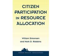 Citizen Participation In Resource Allocation