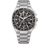 Citizen AT8390-55E Promaster Sky Montre chronographe solaire radio-pilotée | Eco-Drive, verre saphir, 10 ATM, 40 mm, tachymètre, jour de la semaine, date, aiguilles lumineuses et bracelet en titane