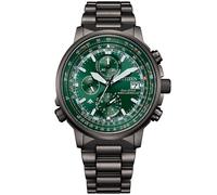 Citizen AT8304-57W Promaster Sky Chronographe solaire radio-piloté en acier inoxydable pour homme 42 mm