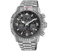 Citizen Skyhawk JY8100-80E SuperTitanio 45 mm - Montre radio-pilotée Eco-Drive, 20 ATM, verre saphir