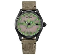 Citizen Star Wars Yoda Classic Character Eco-Drive Montre pour homme, noir/marron