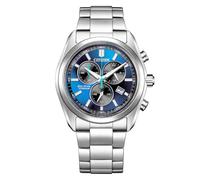Citizen Montre Homme AT2590-59L Titane Super Titanium Eco-Drive Solaire Chronographe Cadran Bleu