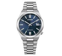 CITIZEN Tsuyosa NJ0200-50M - Montre mécanique automatique unisexe 37 mm, acier inoxydable, cadran bleu, verre saphir