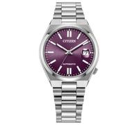 Citizen Tsuyosa NJ0200-50W Montre automatique en acier inoxydable pour homme Cadran violet 37 mm
