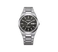 Citizen Vagary by Montre homme automatique G.Matic 101 IX3-611-51 | Boîtier en acier 38 mm | Cadran noir à rayures avec date | Mécanique à vue | Plongeur 10 ATM