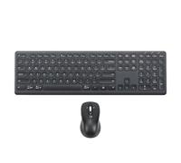 CITLLA M9300 combinación inalámbrica de Teclado y ratón, Receptor USB 2 en 1 y Dos Bluetooth, Teclado silencioso multidispositivo, Para computadora, computadora portátil, Oficina, Trabajo
