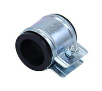 Citomerx Collier d'échappement en caoutchouc 28 mm compatible avec Hercules Zündapp Puch Kreidler Mofa Moped Mokick - Argent