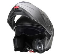 Citomerx Prometheus Casque de Moto intégral modulable CMX Gris Mat, Titane