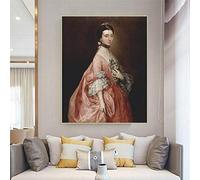 Citon Thomas Gainsborough《Mary little later lady carr》Toile Peinture à l'huile Art Poster Image Moderne Décoration murale Décoration de la maison 70x90cm Sans cadre
