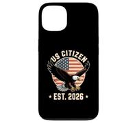 Citoyen américain Est. 2026 Drapeau américain Immigration Aigle à tête Blanche Coque pour iPhone 13