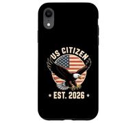 Citoyen américain Est. 2026 Drapeau américain Immigration Aigle à tête Blanche Coque pour iPhone XR