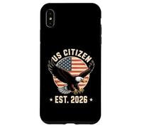 Citoyen américain Est. 2026 Drapeau américain Immigration Aigle à tête Blanche Coque pour iPhone XS Max