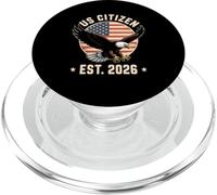 Citoyen américain Est. 2026 Drapeau américain Immigration Aigle à tête Blanche PopSockets PopGrip pour MagSafe