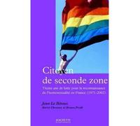 Citoyen de seconde zone - Jean Le Bitoux - Hachette Litterature - broché - Etude