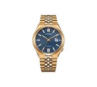 Citizen Montre automatique NK0023-57L TSUYOSA 60 Acier inoxydable Or rose Bleu 40 mm