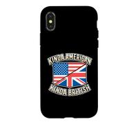 Citoyen, Un Peu américain, Un Peu Patriote Britannique Coque pour iPhone X/XS