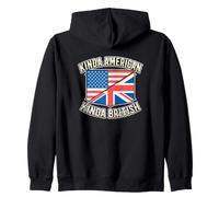 Citoyen, Un Peu américain, Un Peu Patriote Britannique Sweat à Capuche