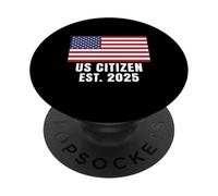 Citoyenneté américaine Est. 2025 PopSockets PopGrip Adhésif