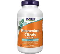 Citrate de magnésium 200 mg 250 comprimés Now Foods
