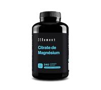 Citrate de Magnésium - 360 mg Magnésium Élémentaire - 240 Comprimés Végans