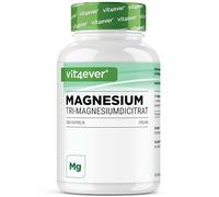 Citrate de Magnésium - 365 gélules - 2250mg dont 360 mg de Magnésium Elémentaire Par Portion Journalière - 100% Dicitrate de Tri-Magnésium sans additifs - Testé en laboratoire - Hautement dosé - Vegan