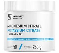 Citrate De Magnésium + Citrate De Potassium - Poudre Électrolytes Avec Magnésium 300 mg, Potassium 723 mg Et Vitamine B6, 250 g | INSPORT