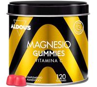 Citrate de Magnesium Gummies 1340mg + Vitamine C 45mg - Magnésium pur 225mg | 120 gummies myrtille - Vitamines pour la fatigue et le bien etre général - Musculation + os - Vegan - Complement alimentaire