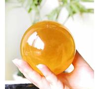 Citrine Calcite Quartz Crystal Ball Decorative Ornaments (Size : 650-700g)