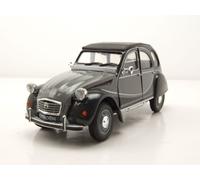 Miniatures montées - Citroen 2CV Charleston gris 2 tons 1/24 Welly