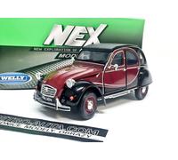 Citroen 2CV Charleston bordeau/noir 1/24 Welly